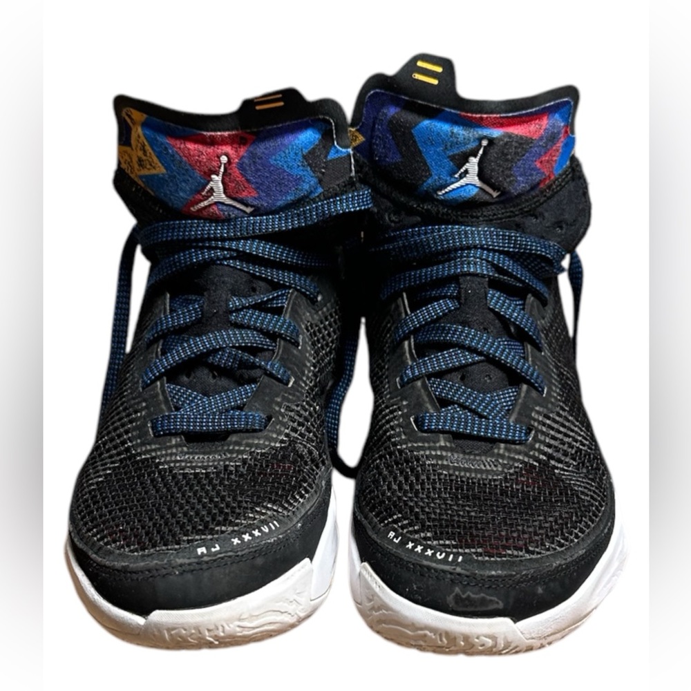Air Jordan XXXVII 37 “Nothing But Net” Black Multi Color • Size 6.5Y